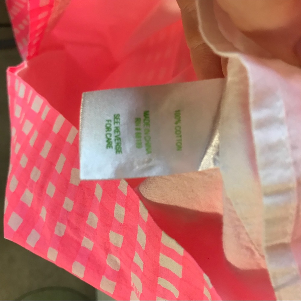 Lilly Pulitzer Bethany Dress Tie Back Gingham Pink - Picture 6 of 8
